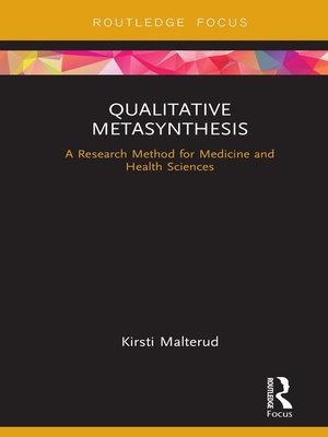 cover image of Qualitative Metasynthesis